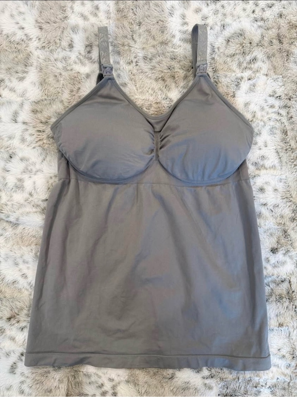 Kindred Bravely Simply Sublime Maternity Nursing Tank Top XL Busty Gray